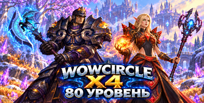 Аккаунты wowcircle x4(лич)с персонажем 80 лвл + почта